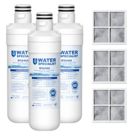 Waterspecialist Replacement for LG® LT1000P®, LT1000PC, ADQ747935, LFCC22426S, LRFXS2503S, LMWS27626S, LRDCS2603S, 6 Month 200 Gallon Refrigerator Water Filter and LT120F® Air Filter, 3 Combo