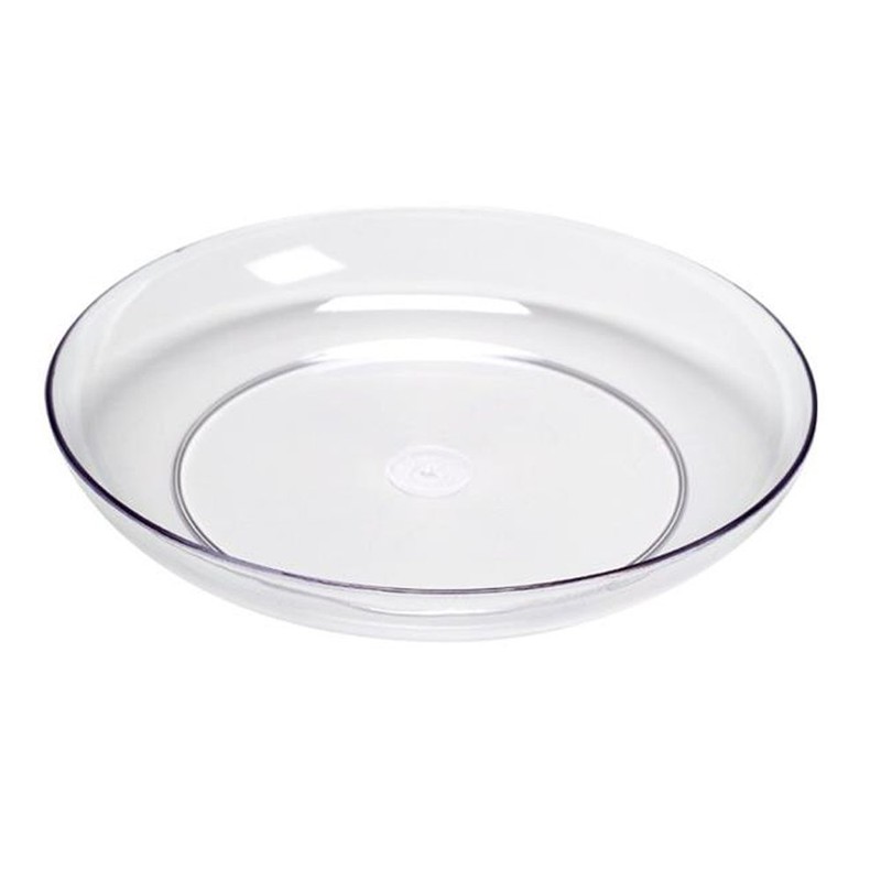 Smither Oasis 6 Inch Lomey Clear Designer Dish, Pack 24