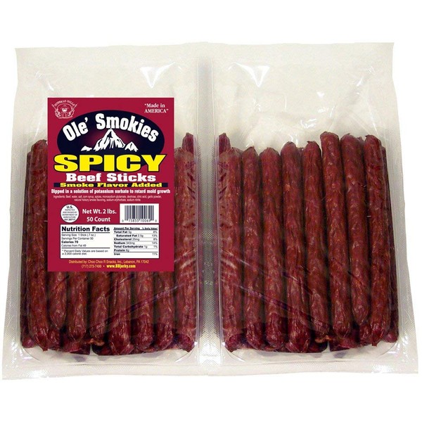 Buffalo Bills 2-lb Spicy 5" Ole' Smokies Saddlebag (50 twist-end