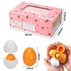 HANSGO HANSGO Wooden Easter Eggs, 6PCS Pretend Play Food Play