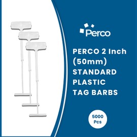 Perco 50mm Regular Plastic Tag Barbs, Suitable for Standard Tagging Gun, 5000 Pcs