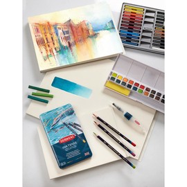 Derwent Inktense Paper Pad, 7 x 10 Inches, 20 Sheets (2305834), White