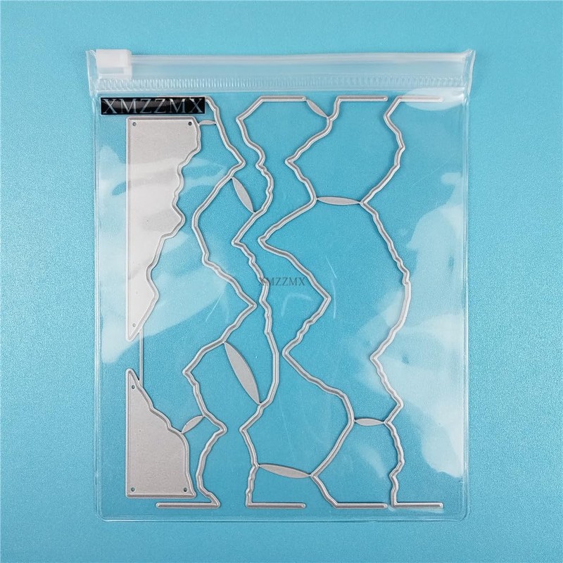 XMZZMX Mountain Peak Overlapping Metal Cutting Dies for Card Making,