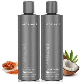 MOEHAIR Champú y acondicionador Hair Care Guard para la caída y el debilitamiento del cabello, voluminizador y nutritivo para cabello encrespado, no  