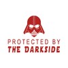 Protected by The Darkside Darth Vader 6" Vinyl Sticker Car