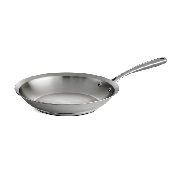Tramontina Fry Pan Stainless Steel Tri-Ply Base 12-inch, 80101/021DS