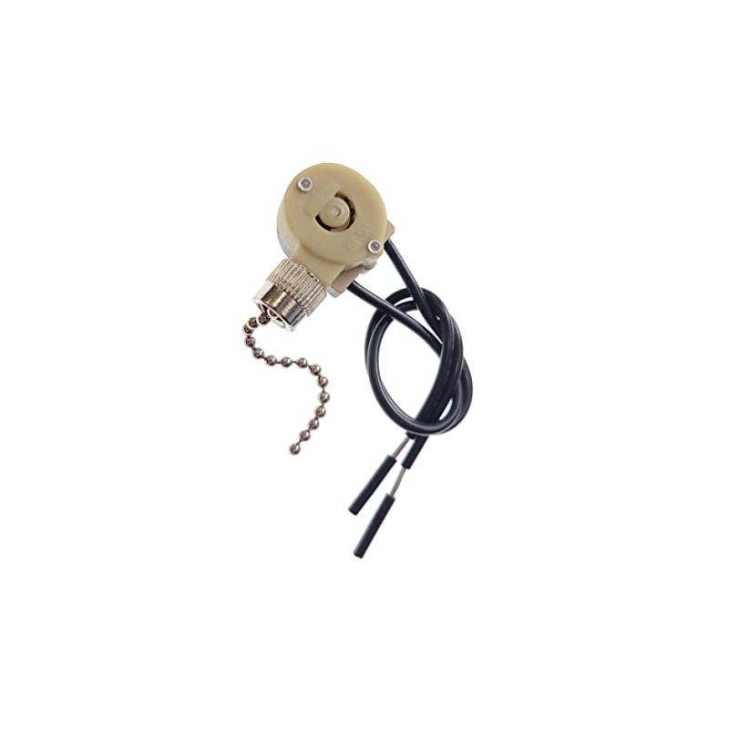 Sinton E81372 ON-Off Nickel Pull Chain Lamp Switch for Lighted