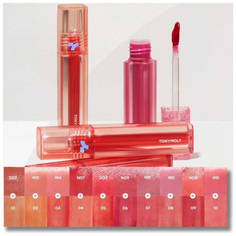 TONYMOLY Perfect Lips Shocking Lip Tint 4g, Color:N06 Red Shocking