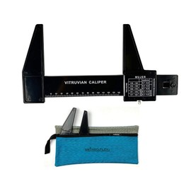 AnthroFlex Small Bone Anthropometer, Plastic Sliding Caliper, with 140mm Range - Measure Diameter Width of Elbow, Knee, Foot, Wrist, Biestiolide, Bimaleolar, Forearm, Thighbone, Humerus, Femur