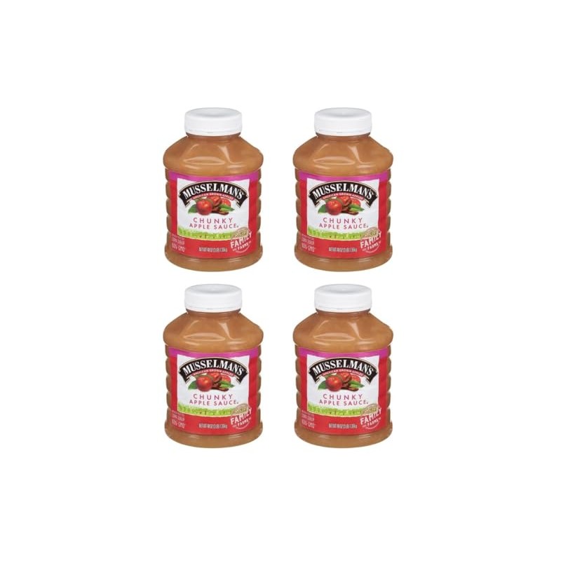 Home Style Chunky Applesauce, American Grown Apples by Musselmanns., Non-GMO,