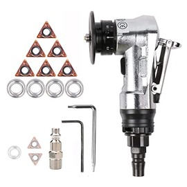 JIUNENG Mini Chamfering Tool,45 Degree Pneumatic Beveling Machine with Replace Blades and Bearings for Metal Deburring