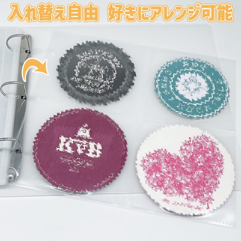 Coaster Storage Holder, File, Large Capacity, 40 Pages, Holds Up