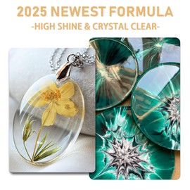 Puduo Epoxy Resin Kit 72OZ，Newly Formulated Crystal Clear Epoxy Resin，Strong, Bubble-Free, Anti-Yellowing Art Resin That，Suitable for Casting, DIY, Molds, Jewelry, Easy to Mix 1:1 Ratio