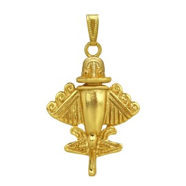 Across The Puddle Quimbaya Flyer #9 24k GP Museum Reproduction 20" Necklace | Across The Puddle