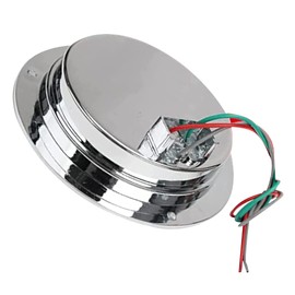 Gama 2PCS 4 Inch Round 24 LED Tail Light Trailer/truck Turn Signal rear (Red)(6605)