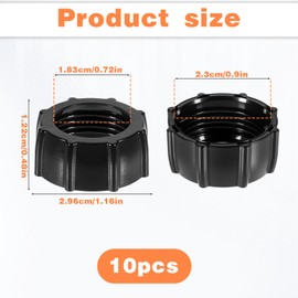 10 Pcs Tightening Nut for Replacement Car Mount Screw-on, Replacement Tightening Ring for DVR Camcorder Wireless Charger