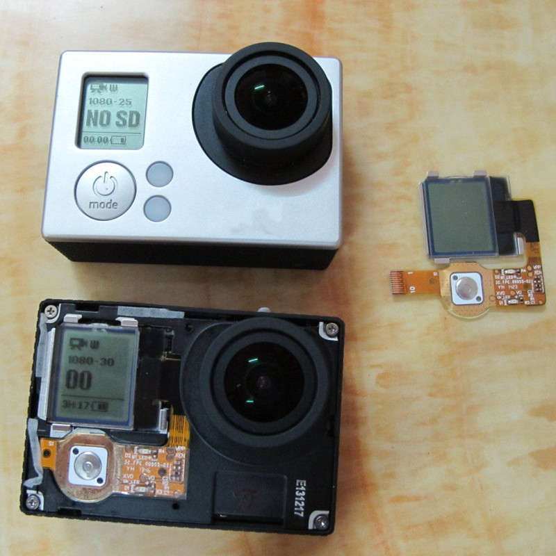 MASUNN Front LCD Display Assembly for GoPro Hero 3/Hero 3+