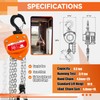 TKK 550lbs Chain Hoist 1/4 Ton - 10FT Chain Mini