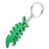 Komonee Fish Bone Green Bottle Opener Key Chain Metal Dead