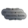 Signs ByLITA Designer Dressing Room Sign (Brushed Silver) - Medium