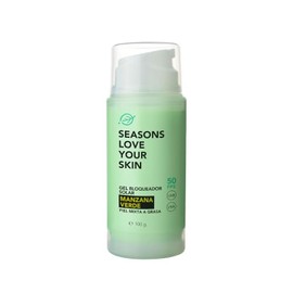 Seasons Love Your Skin Protector Solar Facial Gel Manzana Verde Fps 100 Textura Ligera Refrescante Todo Tipo Piel Protección Rápida Absorción