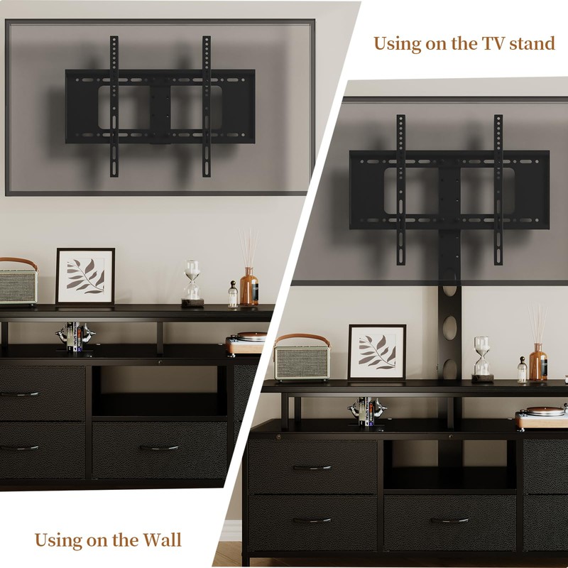 DrawXynth TV Stand with Mount for 32-75 Inch TVs, 47-inch