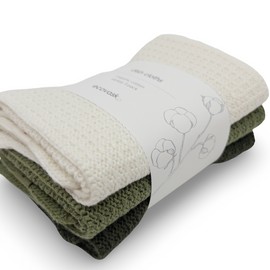 Ecovask Face Cloth 3pk Organic Cotton, Meadow