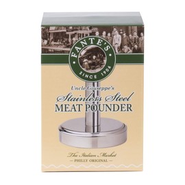 Fantes Meat Pounder, Stainless Steel, 5-Inches Tall with 3.25-Inch Pounding Surface, The Italian Market Original since 1906, 1 EA