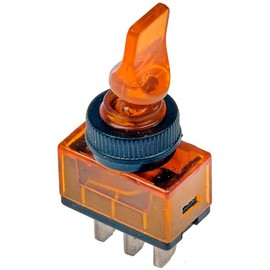 Dorman 85961 Electrical Switches - Toggle - Duck Bill - Glow - Amber - 20 Amp Universal Fit