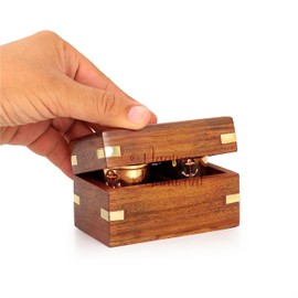 Nagina International Shot Glass With Premium Rosewood Storage Case | Wooden Bar Organizer Accessories | Men's Gifts Ideas | House Warming Party Ideas | Liquor & Wine Serveware (Double Glass)