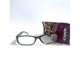 Foster Grant Simply Specs Reading Glasses animal print Syriah +3.25, Brown