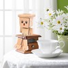 Zhaoyao Shaking Wooden Man for Car Dashboard with 12 Magnetic