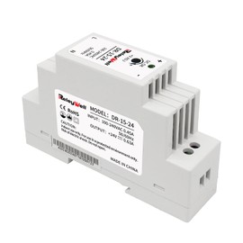 ReleyWell, DIN Rail Power Supply 24 V, 15 W, 0.63 A; ReleyWell, 24 Volt, DIN Rail USB Power Supply 24 V, Bell Transformer, Socket DIN Rail, DR15-24