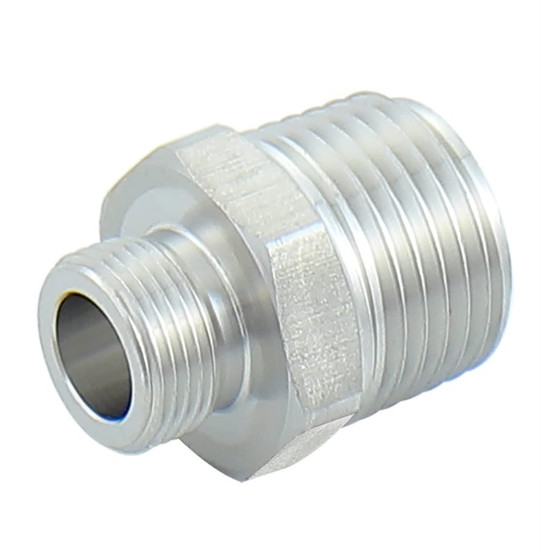 Hsmhose Rv Faucet Adapter,Stainless Steel 1/2" NPT to 3/8" Compression
