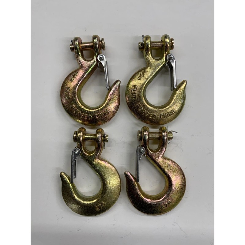 Campbell Rigging 4 Pack G70 3/8" Clevis Slip Hook w/