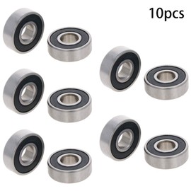 Othmro 6201-2RS Ball Bearing 12mm x 32mm x 10mm Deep Groove Ball Bearing Carbon Steel Z1 (Pack of 10)