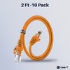 GearIT Paquete de 10 Cable Cat6 0,61 Metro Cable Cat
