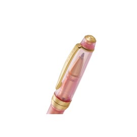 Cross Bailey Light Translucent Ballpoint Pen Refill 8562-1 Black, Line Width M - Medium, Indelible, Cap Model, Premium Gift Packaging, Translucent Pink Sapphire/Gold