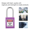 Sonew 38mm Safety Padlock with 2 Keys, Insulating Plastic Nylon