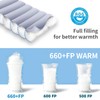 QEZER Down Sleeping Bag, Only 820 g, Lightweight Sleeping Bag,