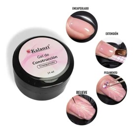 Gel De Construcción Uvled 15ml Transparente Kalanzi