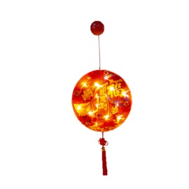 LED Chinese New Year Light Decorative Good Fortune Red Lantern Spring Festival Pendant for BedroomType 10