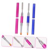 FOMIYES Nail Art Extension Brush 2pcs Manicure Pen Light Therapy