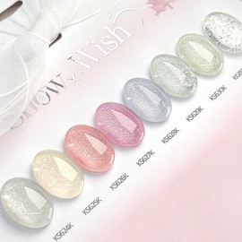 Kiss New York Snowwish Syrup Glitter Gel 8-piece set / 키스뉴욕 스노우위시 시럽 글리터젤 8종세트
