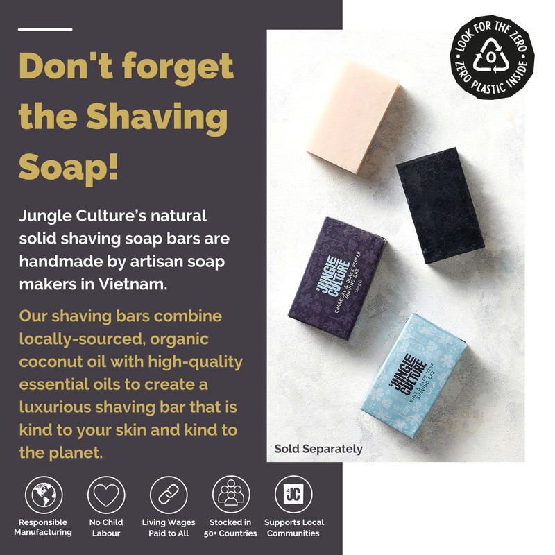 Jungle Culture® Bamboo Safety Razor for Men & Women •