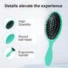 Bopcal Oval Hair Brush with Flexible Bristles, All-Round Brush Hair