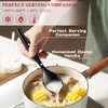 MWELLEWM 10" Serving Spoons Plastic Serving Utensils 12 Packs Disposable