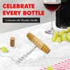 Chef Craft Select Corkscrew with Wooden Handle, 4 inch, Natural