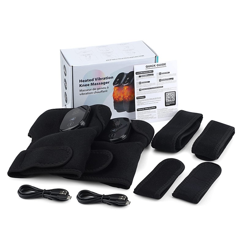 MOAJAZA Knee Massager with Heat and Vibration, Heating Pad for