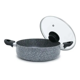 Olla Arrocera Cacerola De Cocina 24 Cm 3.4 Litros Vencort Color Gris